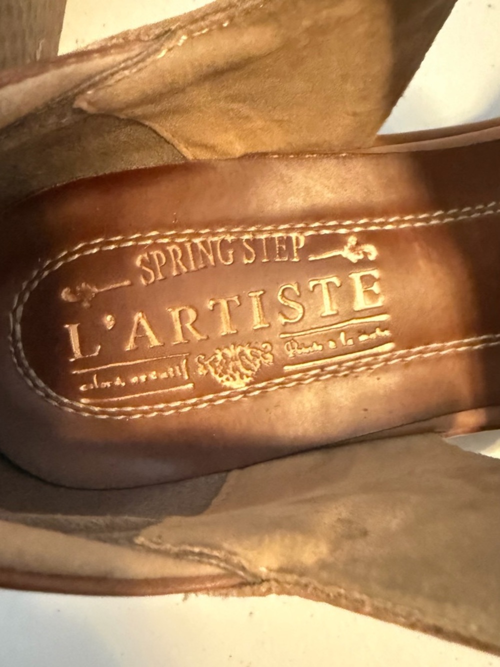 L'ATISTE Brown Leather Mary Jane with Hook Strap Size 38/ 7.5 - Picture 6 of 6
